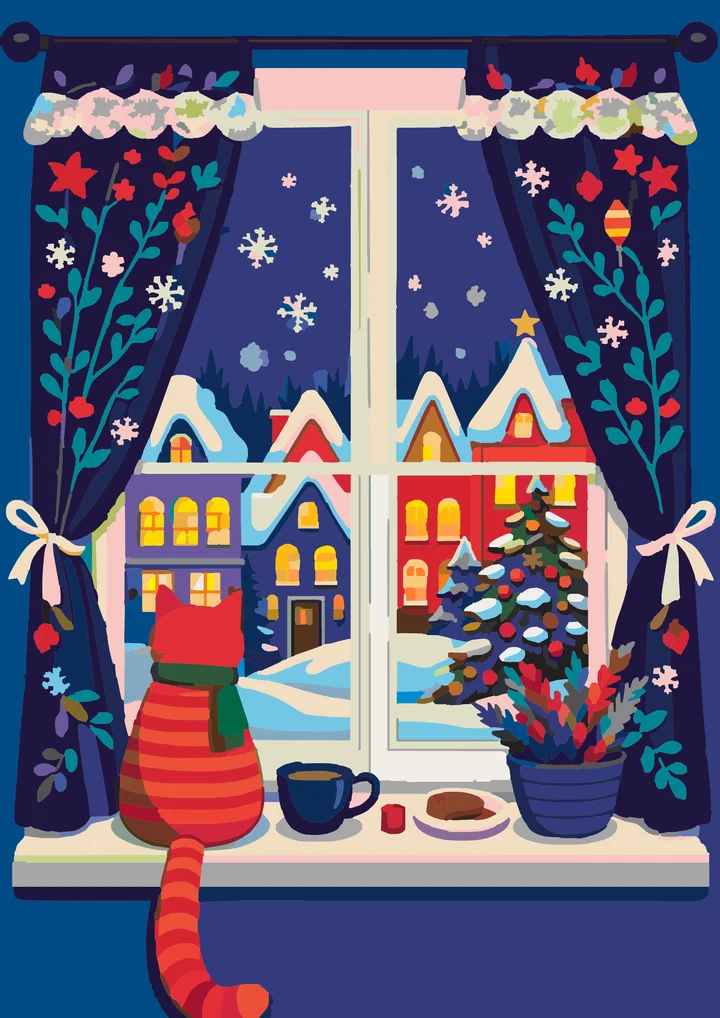 A Feline’s Festive Winter Watch My Paints preview