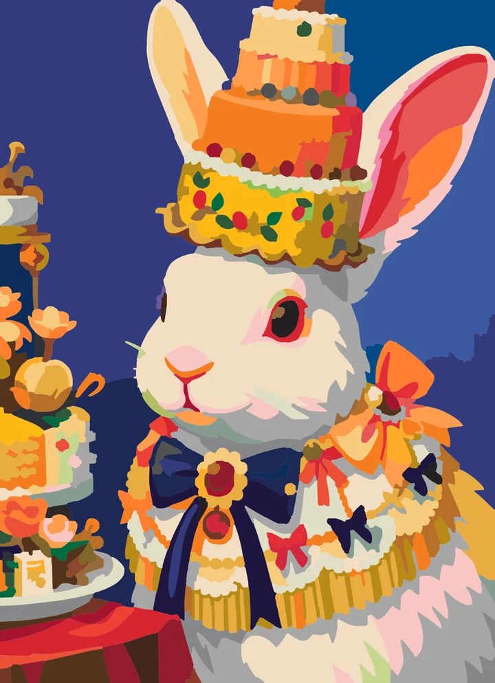 A Hare’s Delightful Dessert Disguise Liquitex 72 preview