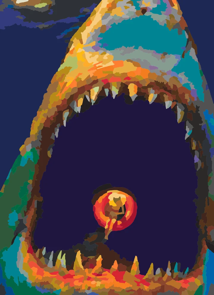 A Jaw-some Afternoon Float Liquitex 72 preview