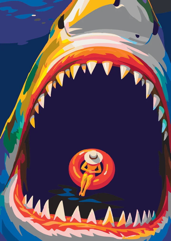 A Jaw-some Afternoon Float Liquitex 48 preview