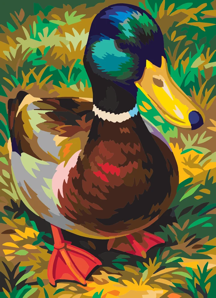 A Mallard’s Measured Gaze Liquitex 72 preview