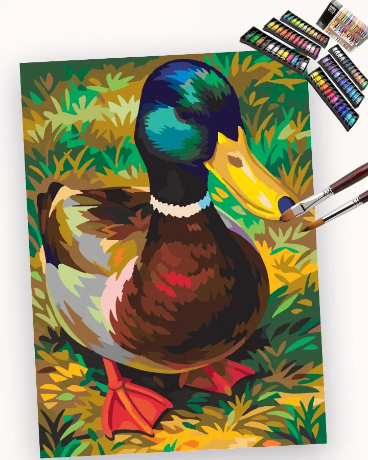 A Mallard’s Measured Gaze Liquitex 72 preview