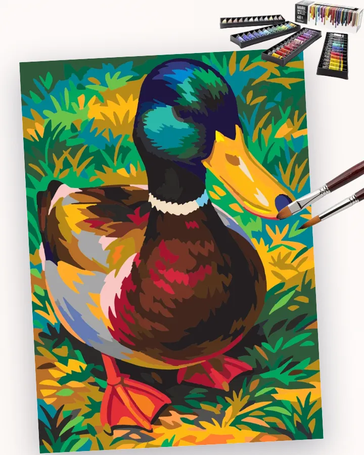 A Mallard’s Measured Gaze Liquitex 48 preview