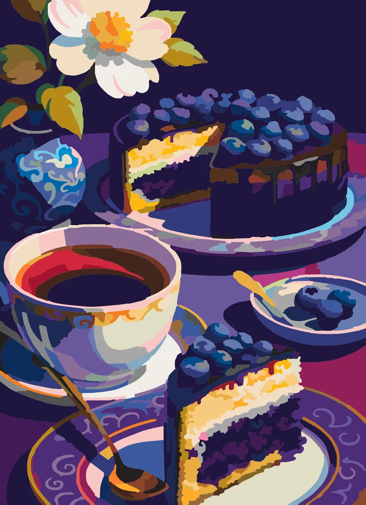 Blueberry Baron’s Slice of Peace Liquitex 72 preview