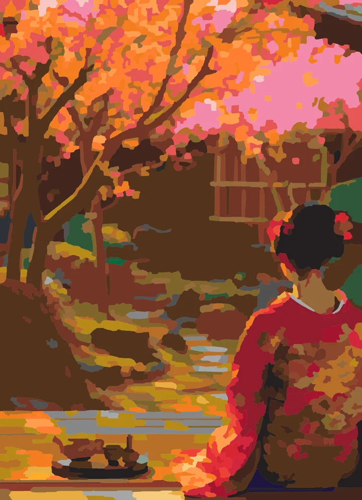 Cherry Blossom Tea’s Quiet Observer Liquitex 72 preview