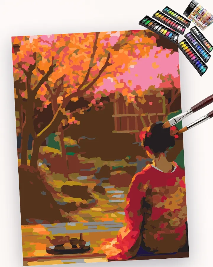 Cherry Blossom Tea’s Quiet Observer Liquitex 72 preview