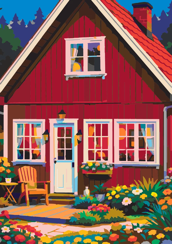 Crimson Cottage’s Calm Embrace Liquitex 48 preview