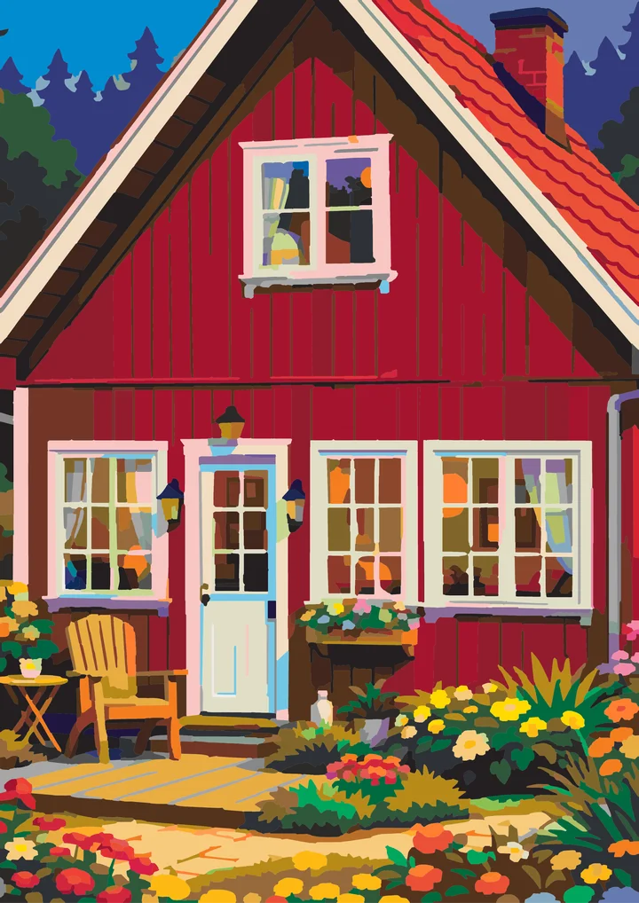 Crimson Cottage’s Calm Embrace My Paints preview