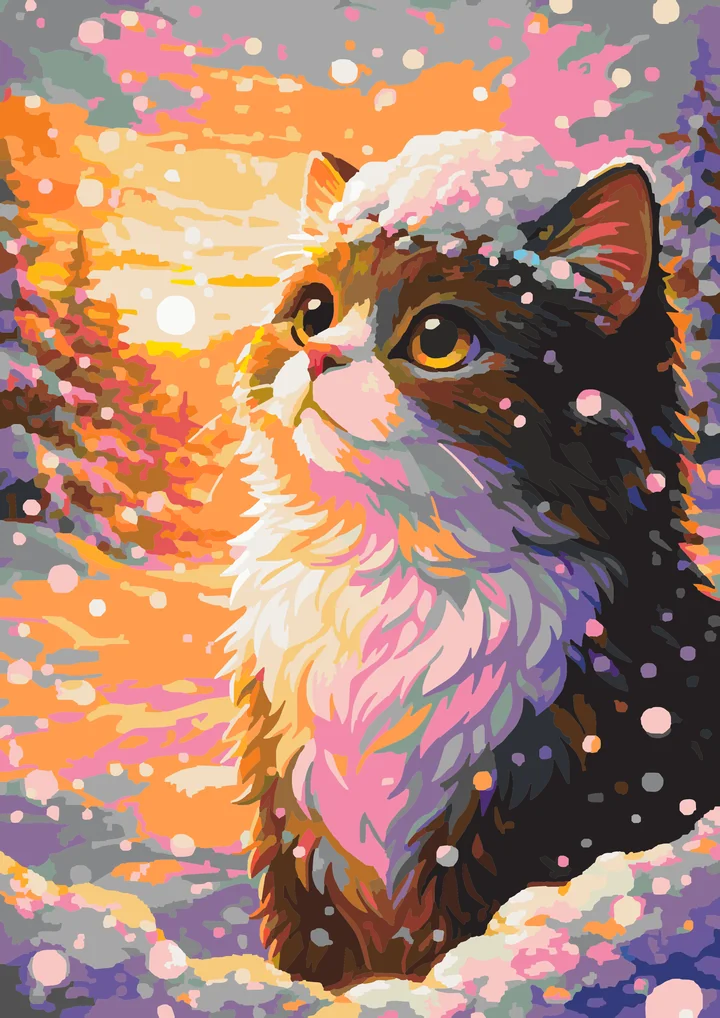 Curious Kitty’s Frosty Crown My Paints preview