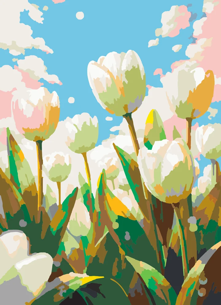 Dewdrop’s Dance on Tulip Petals Liquitex 72 preview