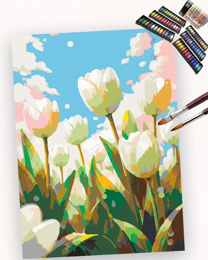 Dewdrop’s Dance on Tulip Petals Liquitex 72 preview