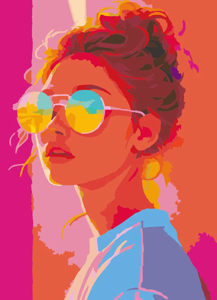 Her Bright Pink Perspective My Paints preview