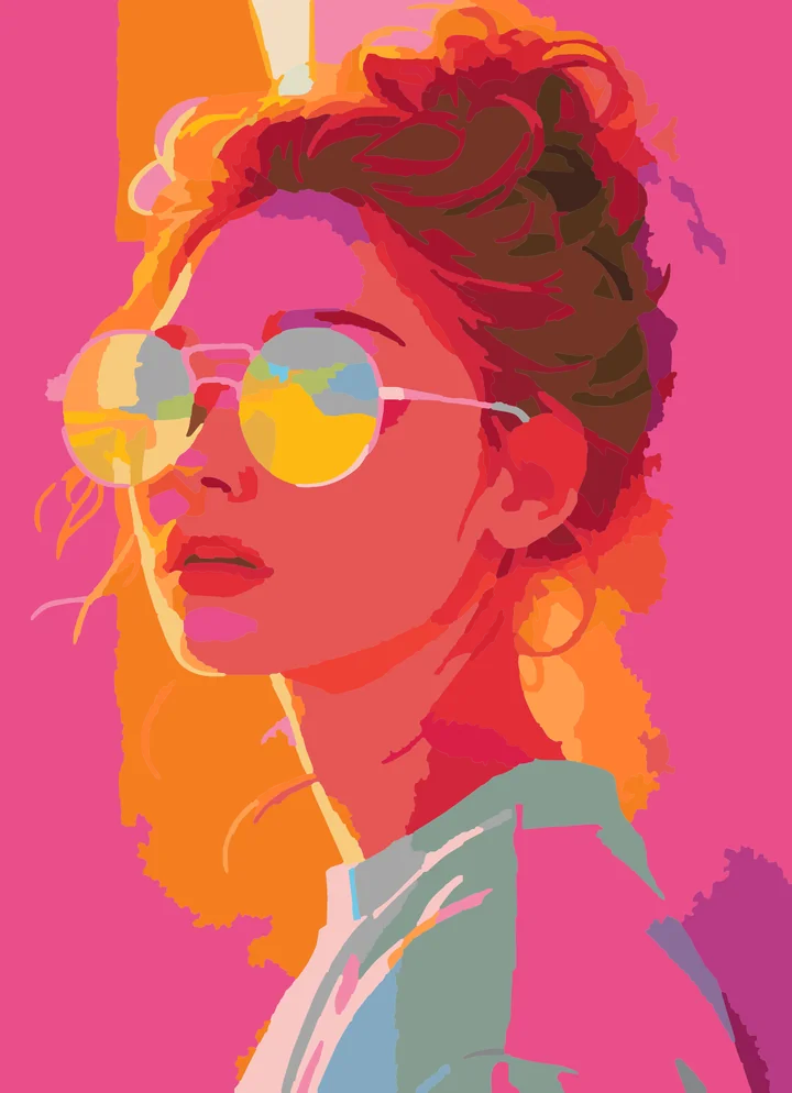 Her Bright Pink Perspective Liquitex 72 preview