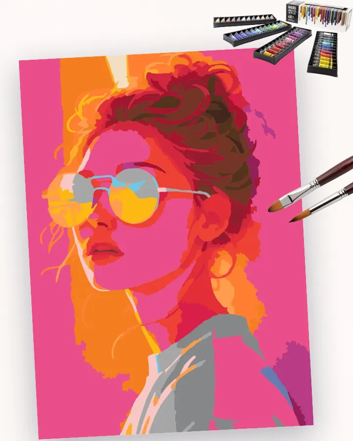 Her Bright Pink Perspective Liquitex 48 preview