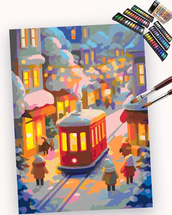 Joyful Jingles on the Streetcar Liquitex 72 preview