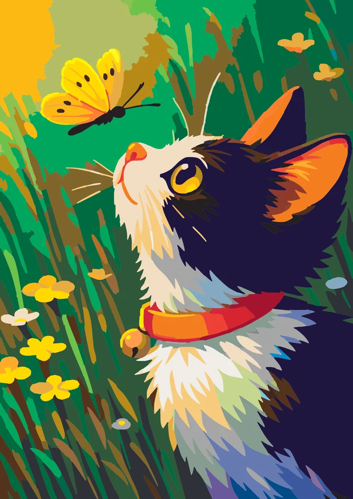 Kitty’s Curious Butterfly Encounter My Paints preview