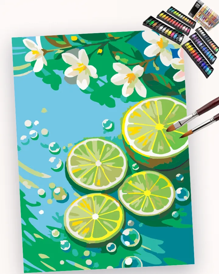 Lime Slices’ Bubbly Dance Party Liquitex 72 preview