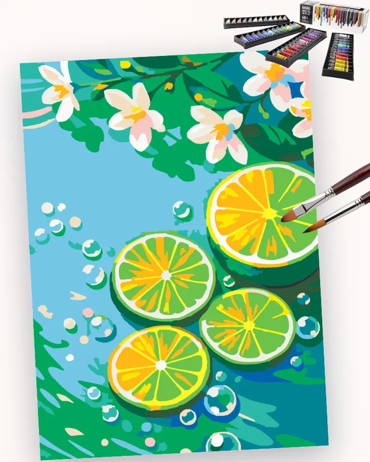 Lime Slices’ Bubbly Dance Party Liquitex 48 preview