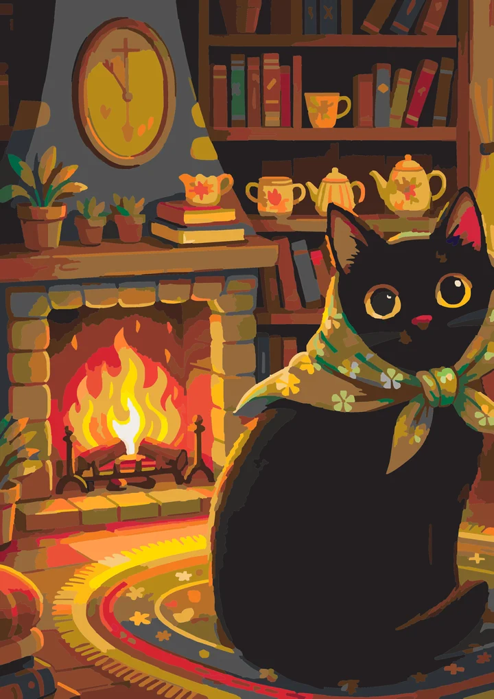 Madam Whiskers’ Cozy Winter Hearth My Paints preview