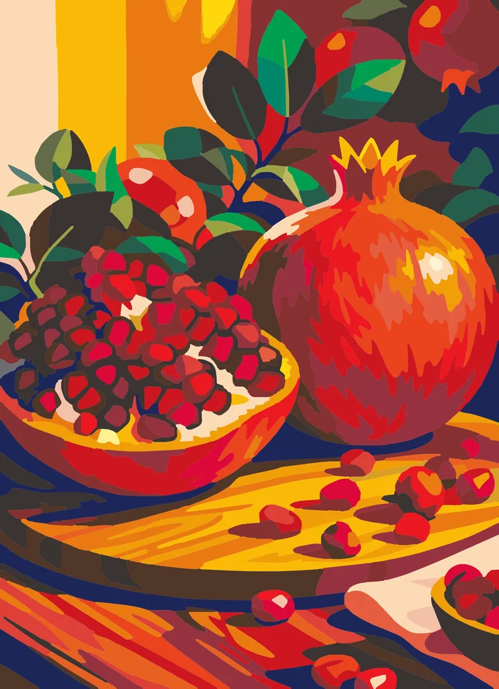 Pomegranate’s Dazzling Red Reveal My Paints preview