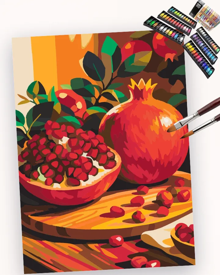 Pomegranate’s Dazzling Red Reveal Liquitex 72 preview