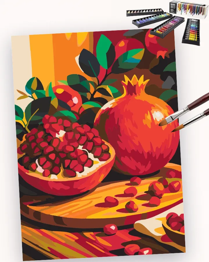 Pomegranate’s Dazzling Red Reveal Liquitex 48 preview