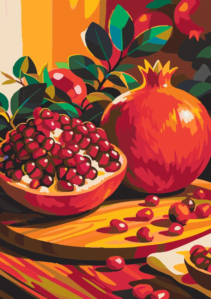 Pomegranate’s Dazzling Red Reveal Liquitex 48 preview