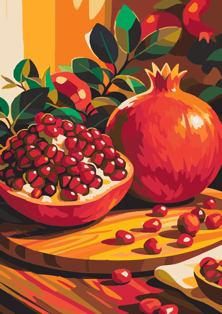 Pomegranate’s Dazzling Red Reveal My Paints preview