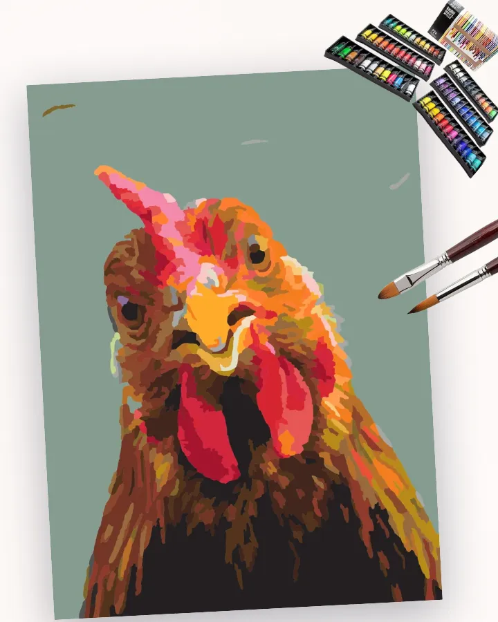 Poultry’s Puzzled Peek Liquitex 72 preview