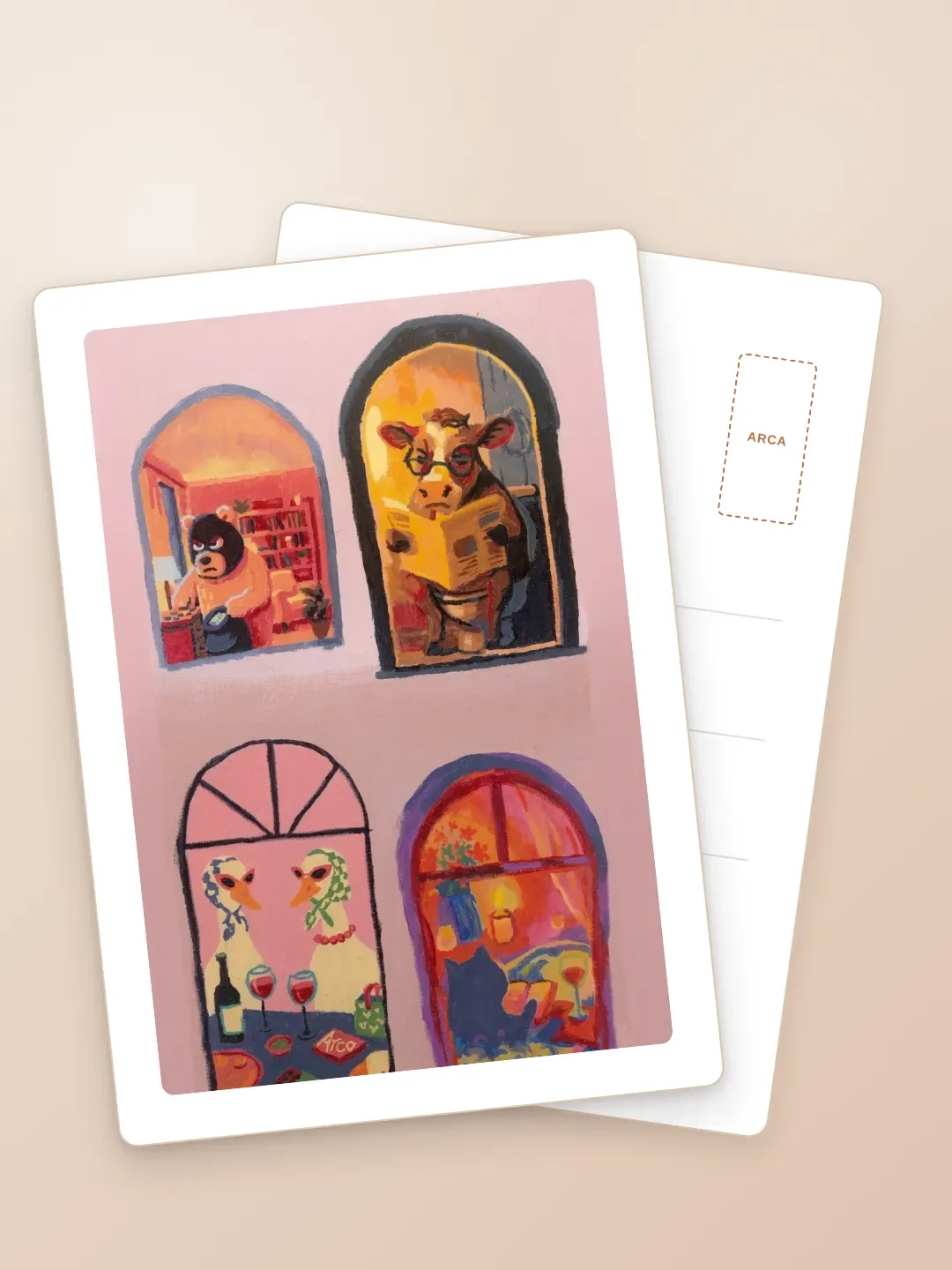 The Arca Apartments Postcard