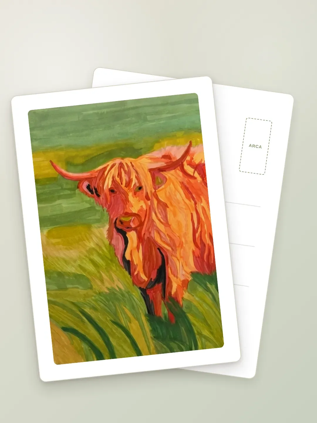 The Tangerine Bovine Postcard
