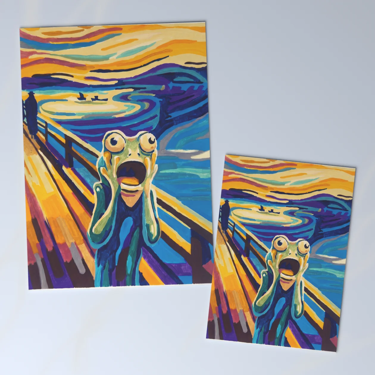 A Frog Who Has Seen Too Much Postcard