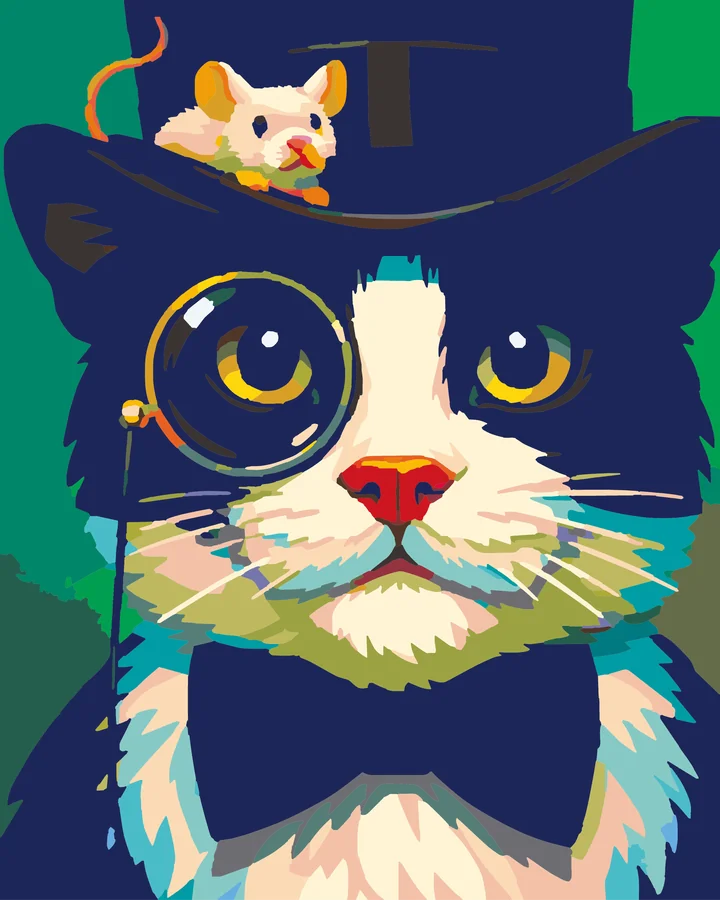 Professor Whiskers and His Assistant My Paints preview