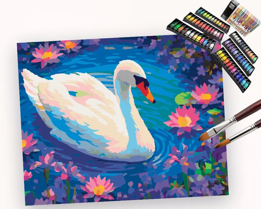 Royal Swan’s Floral Float Liquitex 72 preview