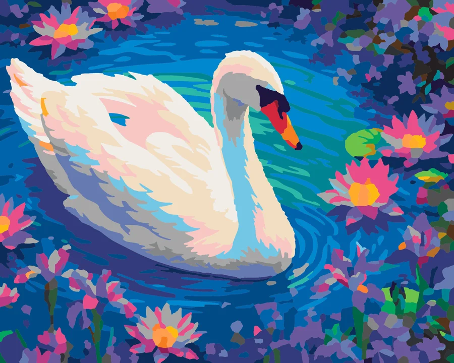 Royal Swan’s Floral Float Liquitex 48 preview