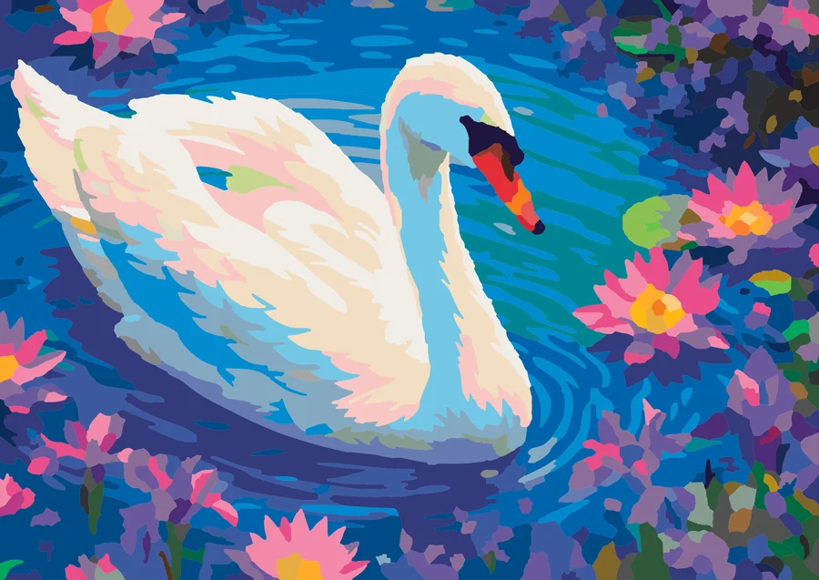 Royal Swan’s Floral Float My Paints preview