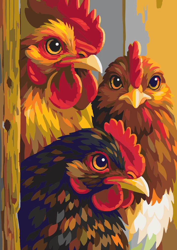 The Curious Coop’s Peeking Pals My Paints preview