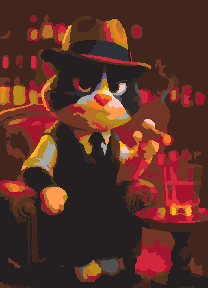 The Feline Don’s Evening Draw Liquitex 48 preview