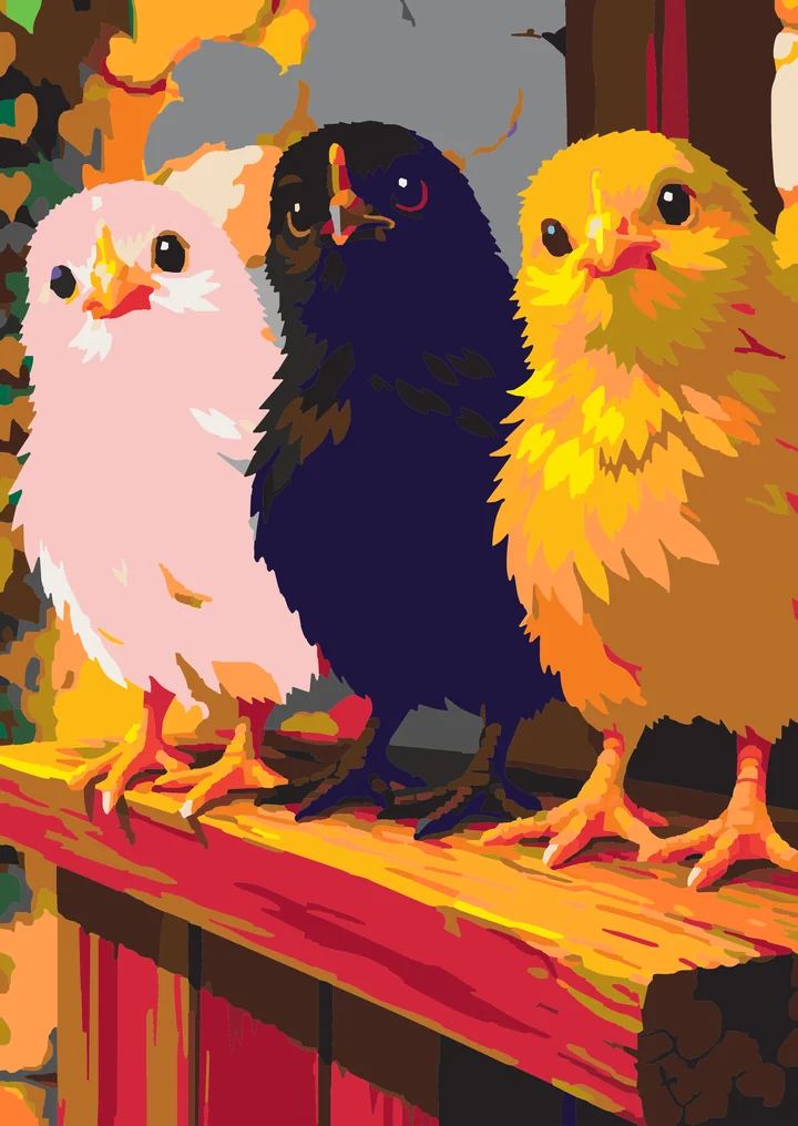 The Perch Patrol Peep Squad Liquitex 48 preview