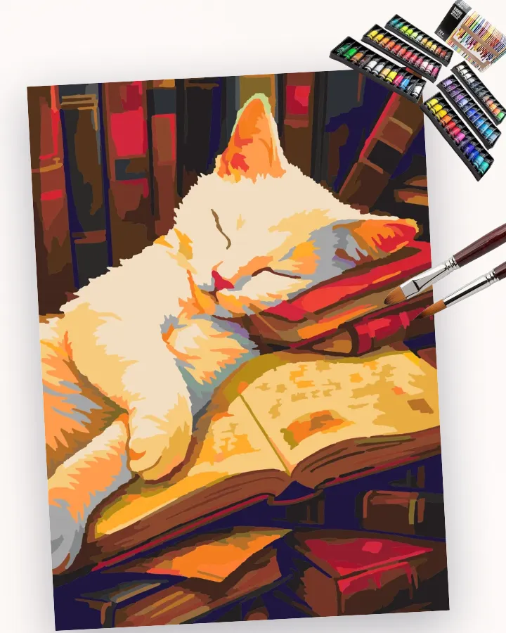 The Purr-fect Library Slumber Liquitex 72 preview