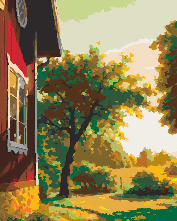 The Red House’s Green Embrace Liquitex 72 preview