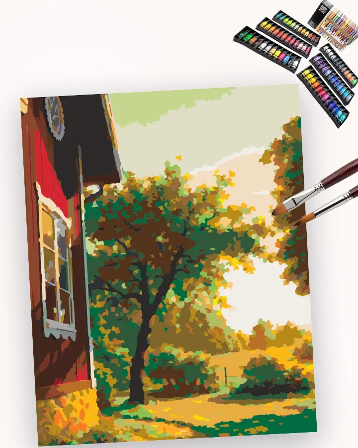 The Red House’s Green Embrace Liquitex 72 preview