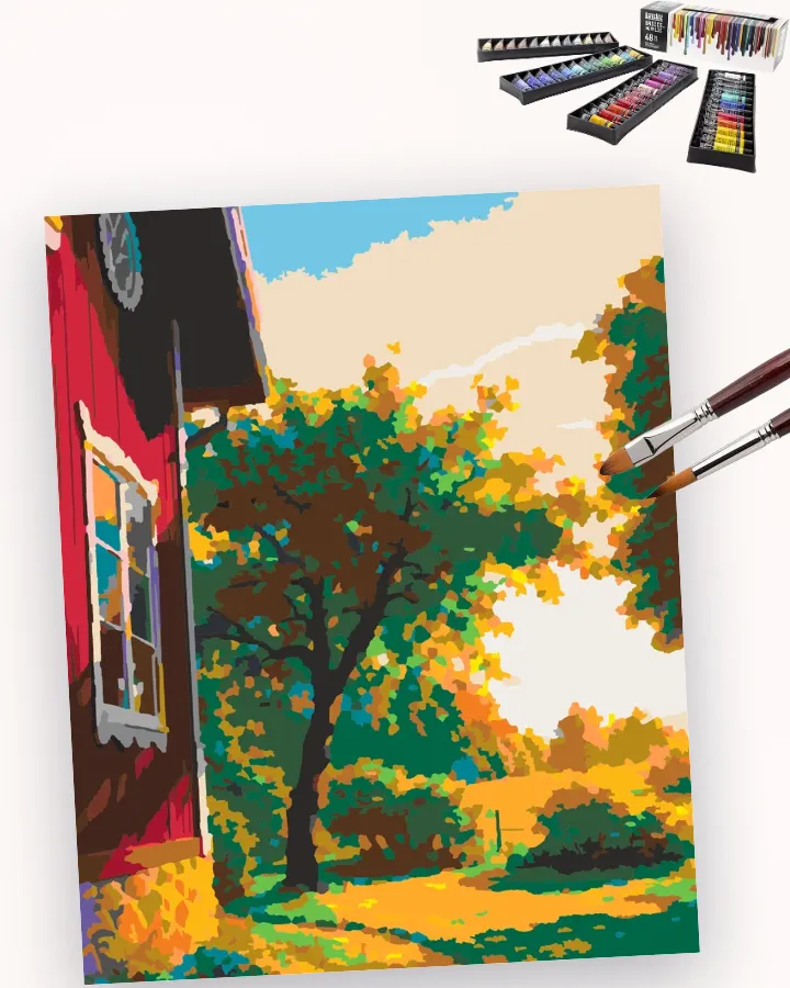 The Red House’s Green Embrace Liquitex 48 preview