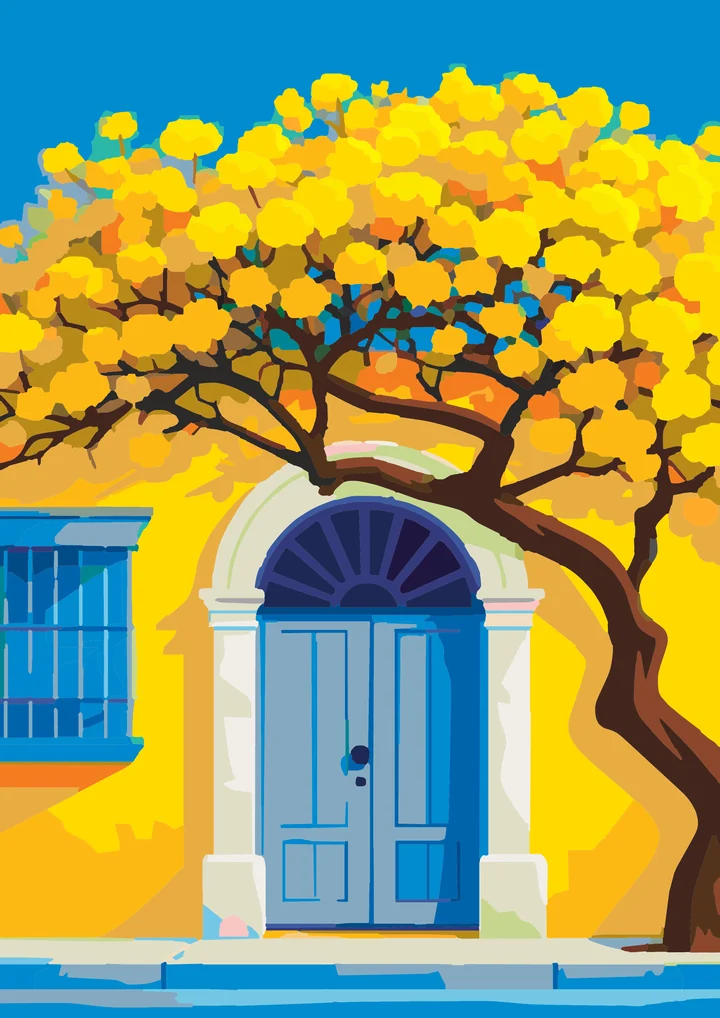 The Yellow Bloom’s Blue Door Tale My Paints preview